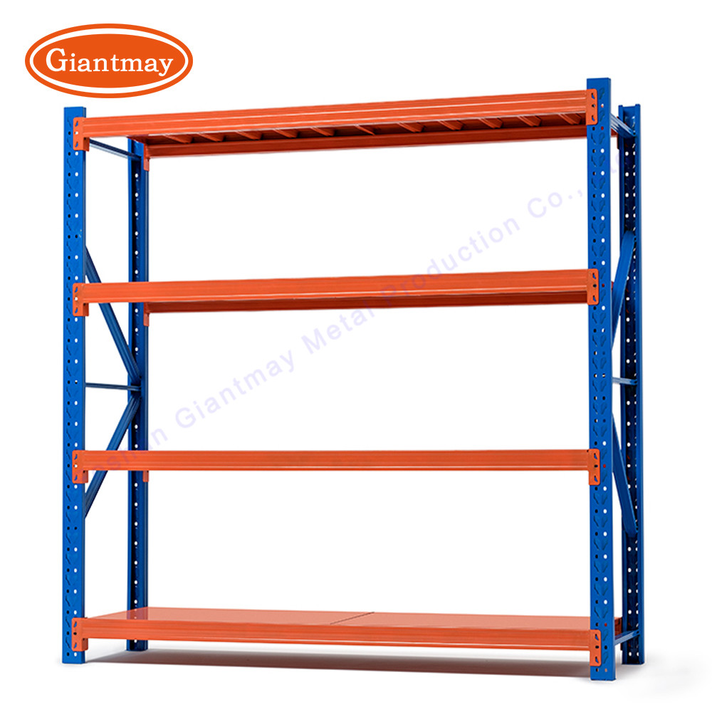 Commercial Iron Shelf System Warehouse Rack Floor Standing Display Unit