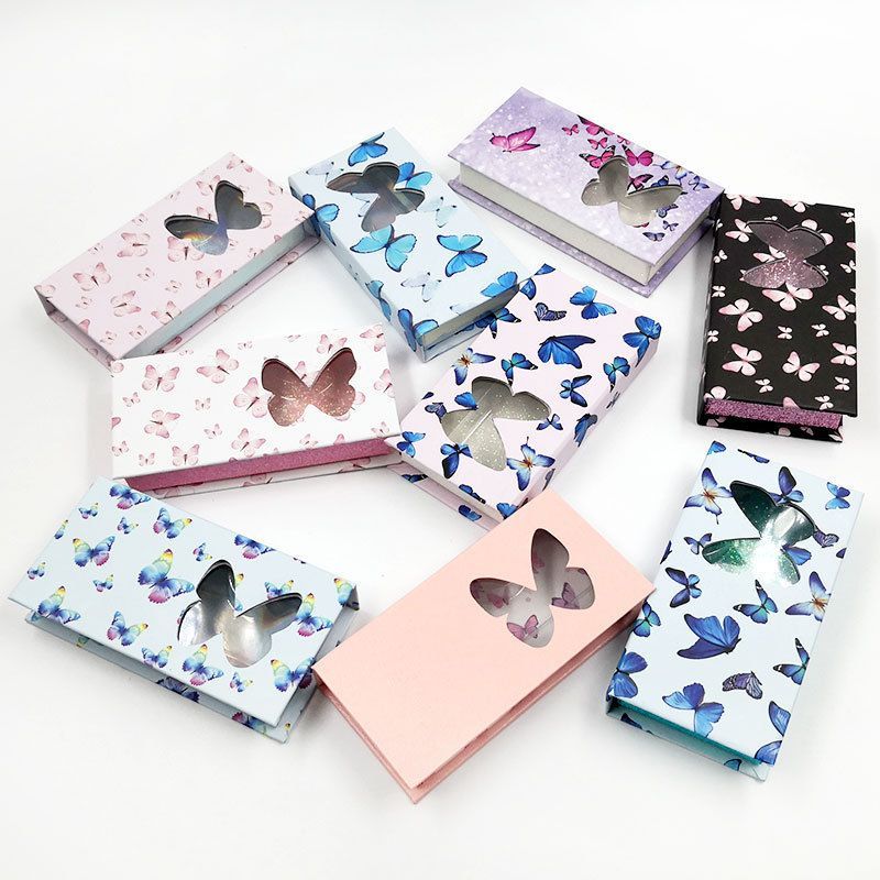China Supplies OEM Wholesale High Quality Luxury Pink Paper Custom False Eyelashes Eyelash Lash False Nail Cardboard Magnet Packaging Packing Gift Cosmetic Box
