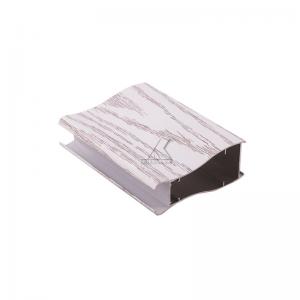 China Factory Price Wood Grain Aluminium Extrusion Profile For Door And Window on sale