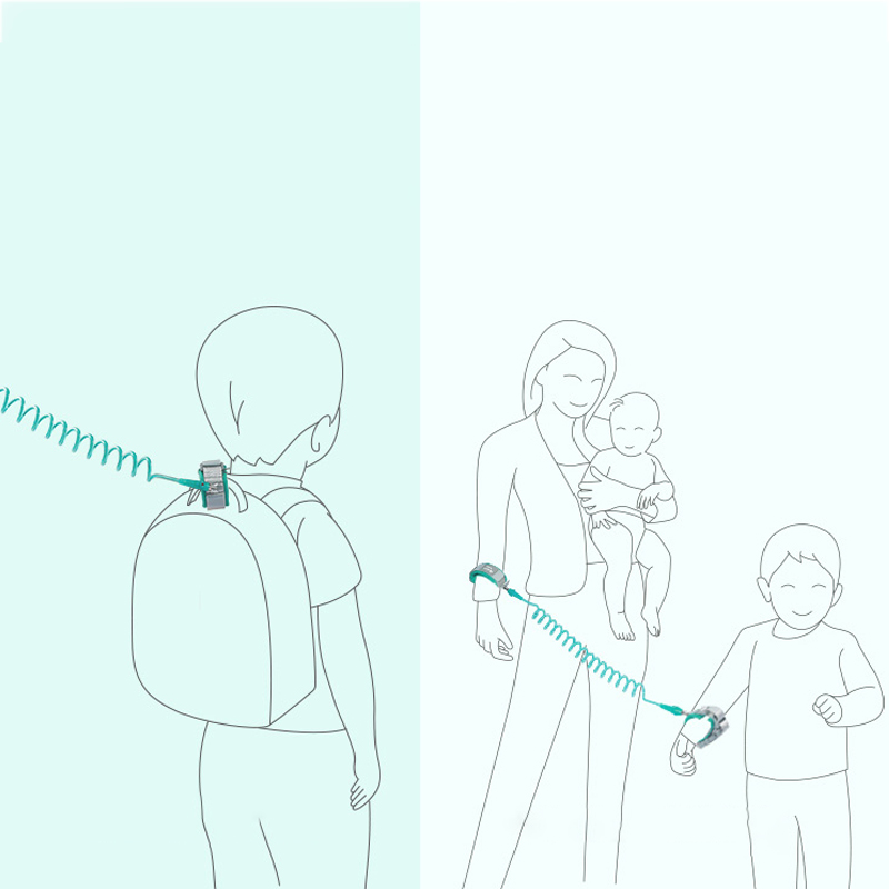 Wholesale Cheapest Child Safety Harness Leash Anti Lost Adjustable Wrist Link Traction Rope Wristband Belt Baby Kids