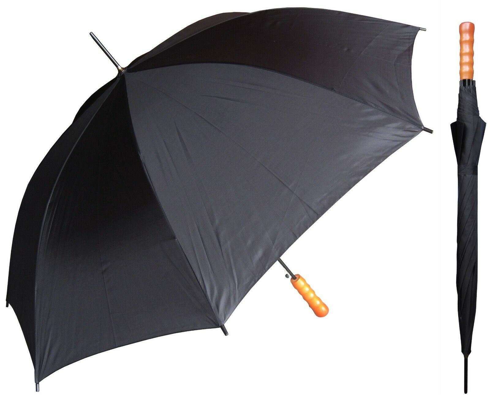 Weatherproof 23 Inch Automatic Stick Umbrella With J Shape Handle