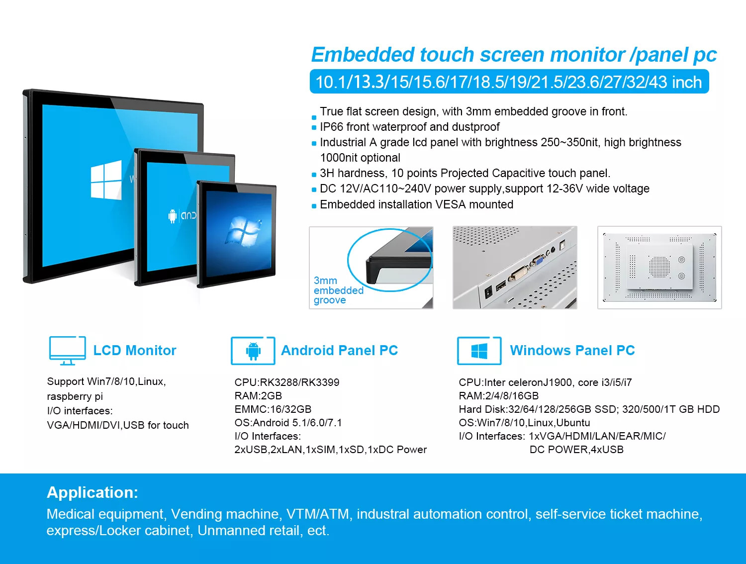 65 Inch Commercial Monitors Digital Signage In Grocery Stores Event Indoor Lcd Tv Screen