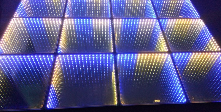 3D Magic Stage Effect LED RGB Mirror Dance Floor for Party Nightclub Disco Equipment