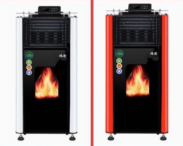 Biomass Particle Indoor Heating Furnace Environmental Protection And Energy Saving True Fire Fireplace Heater