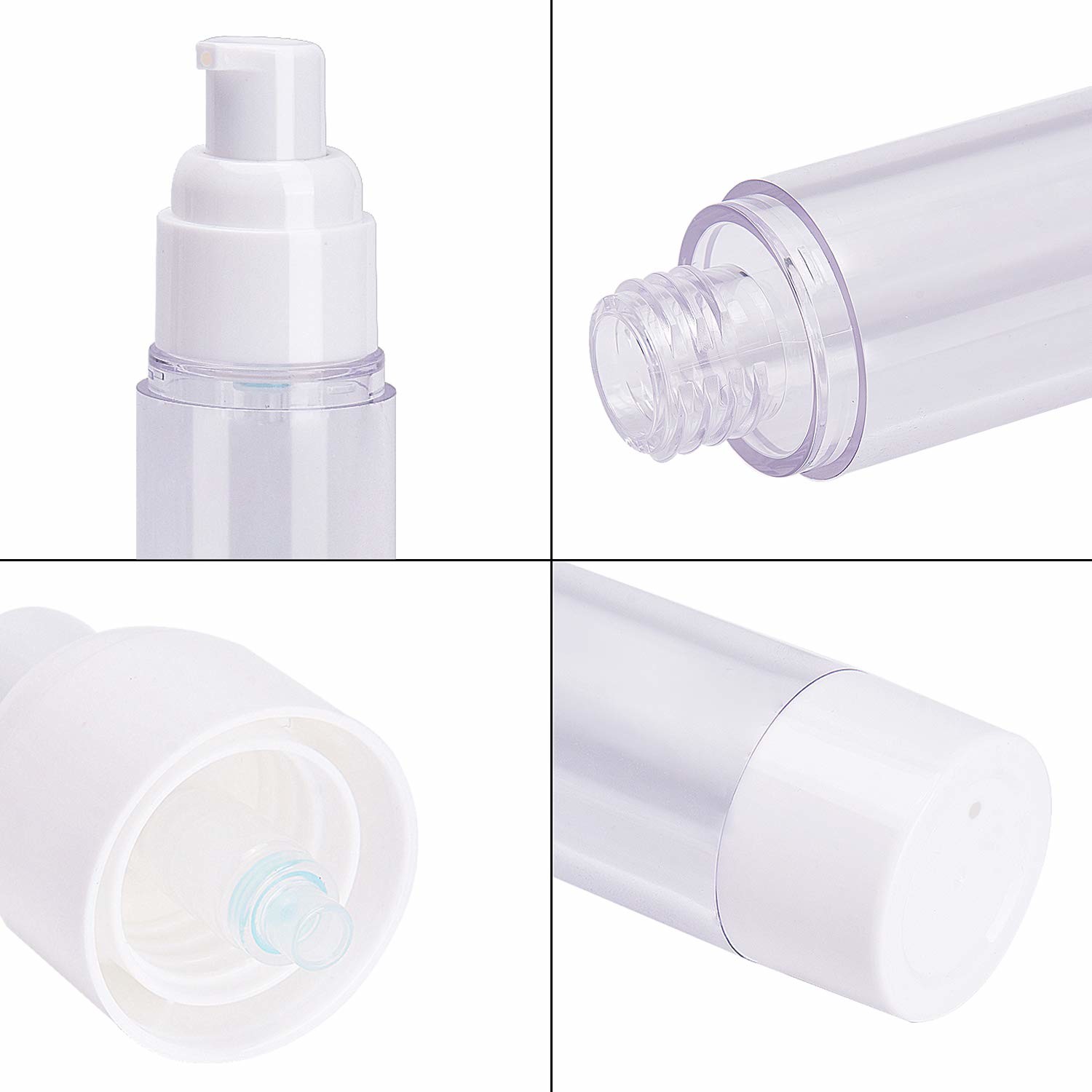50ml Airless Pump Bottles Cosmetic Packaging No Leakage