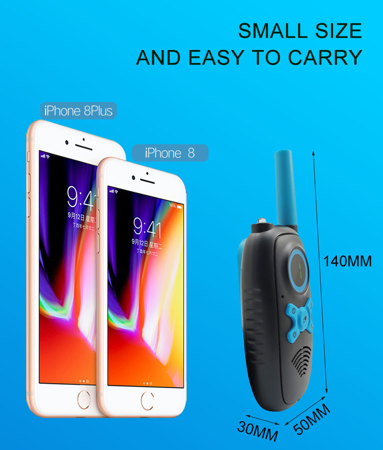 3 Channels ABS 470MHz 5KM 0.5w portable walkie talkie