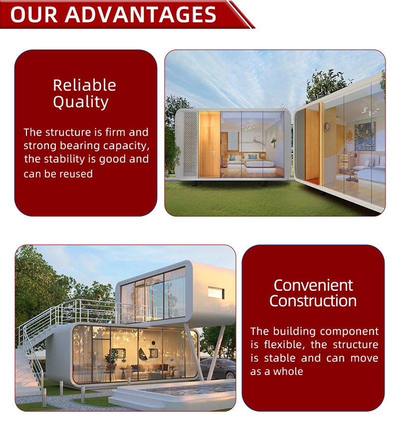 OEM/ODM Customized Color Apple Cabin for Hotel Restaurant and Portable Board Room