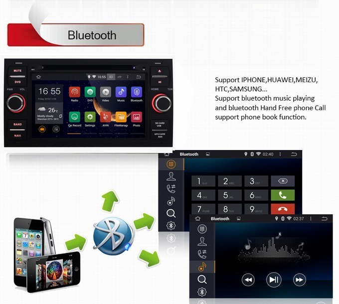 Ouchuangbo Auto Stereo GPS navigation for Ford Galaxy /Escape /Fiesta Android 4.4 3G wifi Media Player OCB-8829C