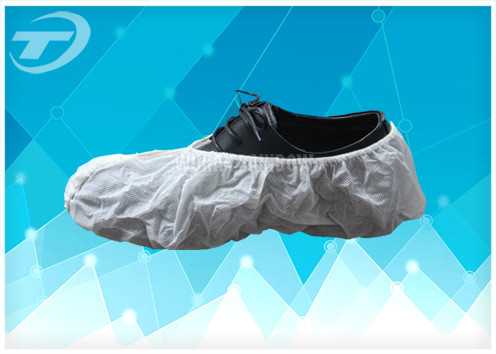 Sterile Disposable Plastic Shoe Covers / Protective Anti Slip Shoe Covers