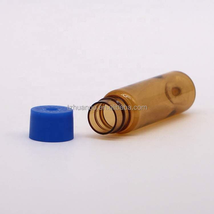10ML Brown PET Oral Liquid and Medicine Vials with Safety Caps Food-Grade