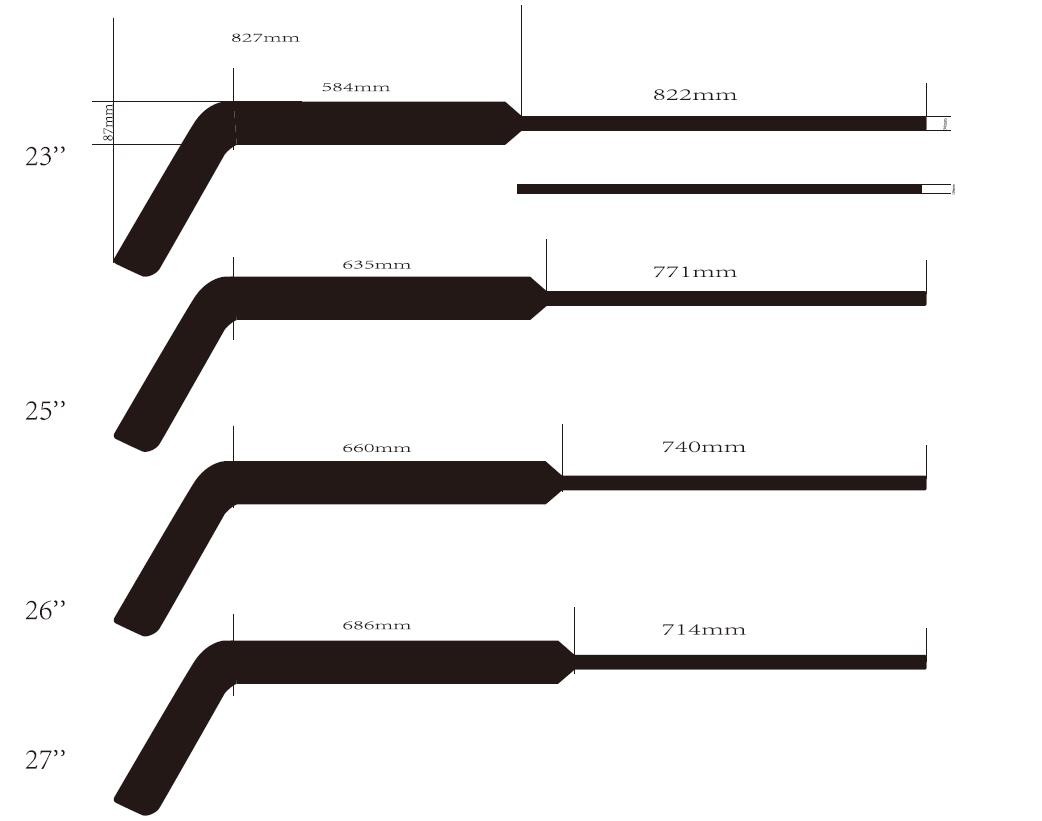 Anti Slip Composite Hockey Stick Materials 27 Inche Length 750g Weight