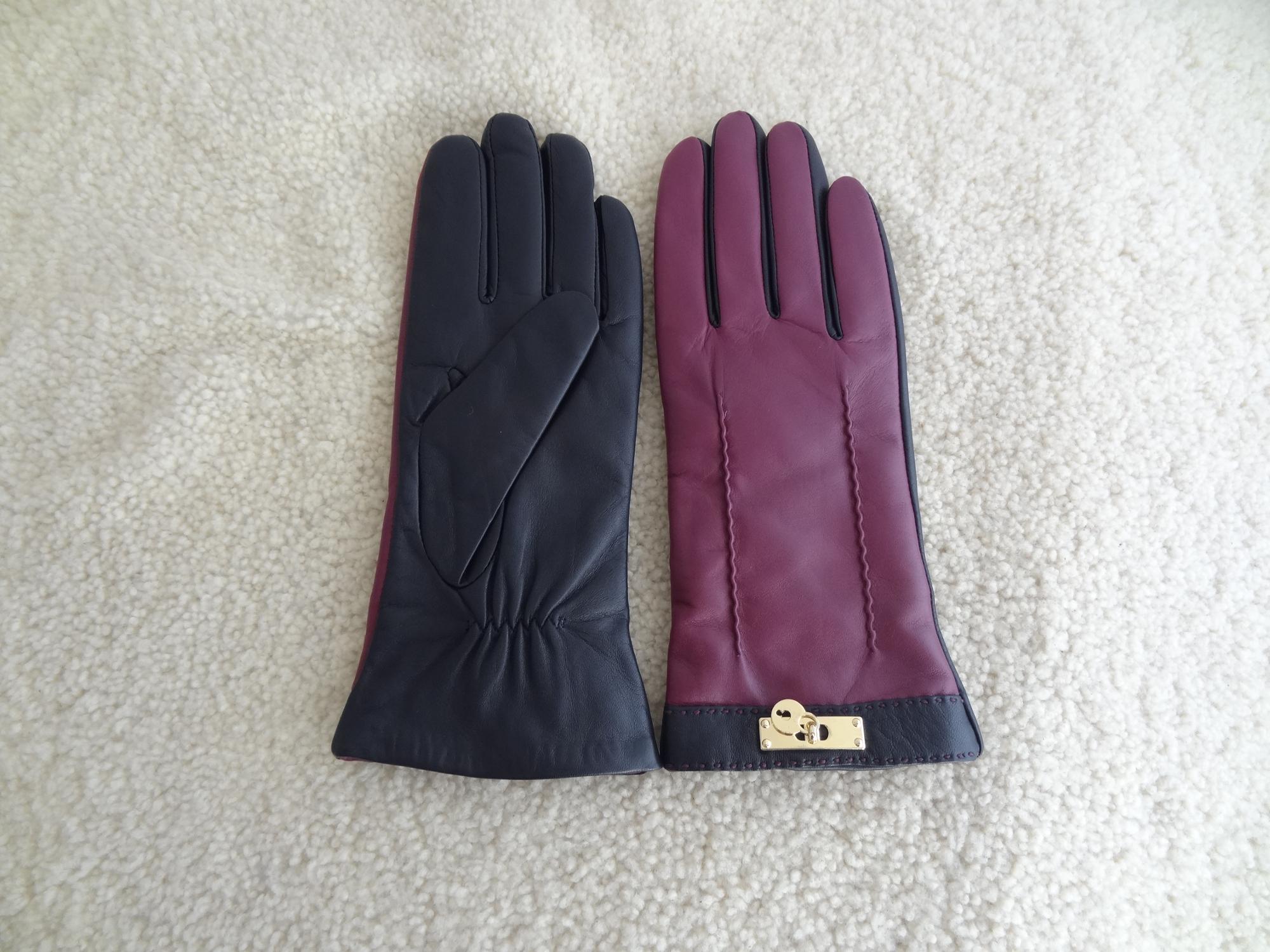 2017 wholesale high quality hot sale fashion ladies leather gloves