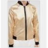 Buy cheap Women Fashion Gold Quilted Ma1 Bomber Jacket Autumn Waterproof Lightweight from wholesalers