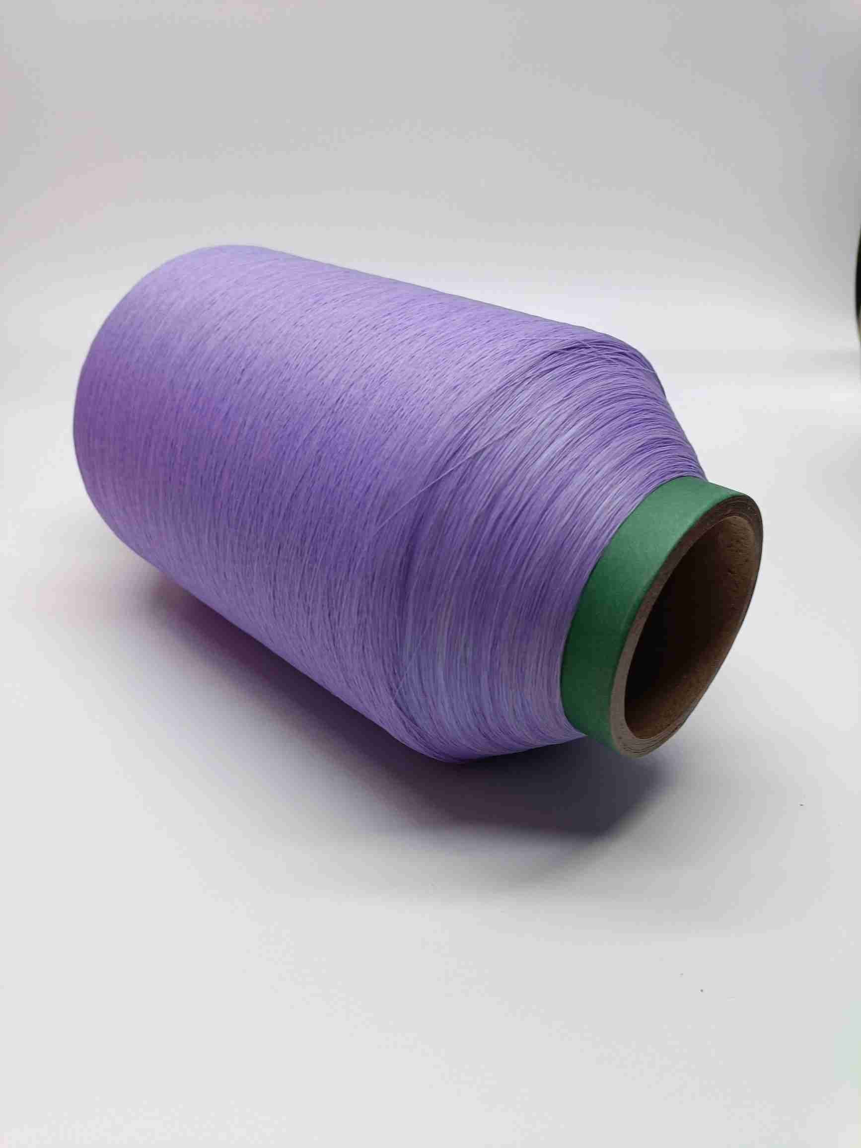 Custom Embroidery Light Reflective Thread Knitting Yarn For T-Shirt Logo Clothing Purple