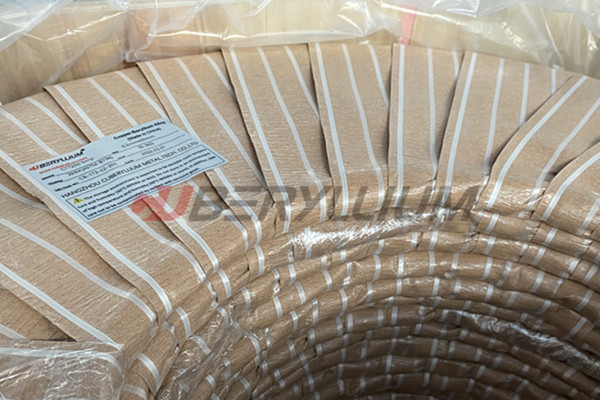 Cold Rolled Beryllium Copper Strips 2.0mm Thickness Hard Temper