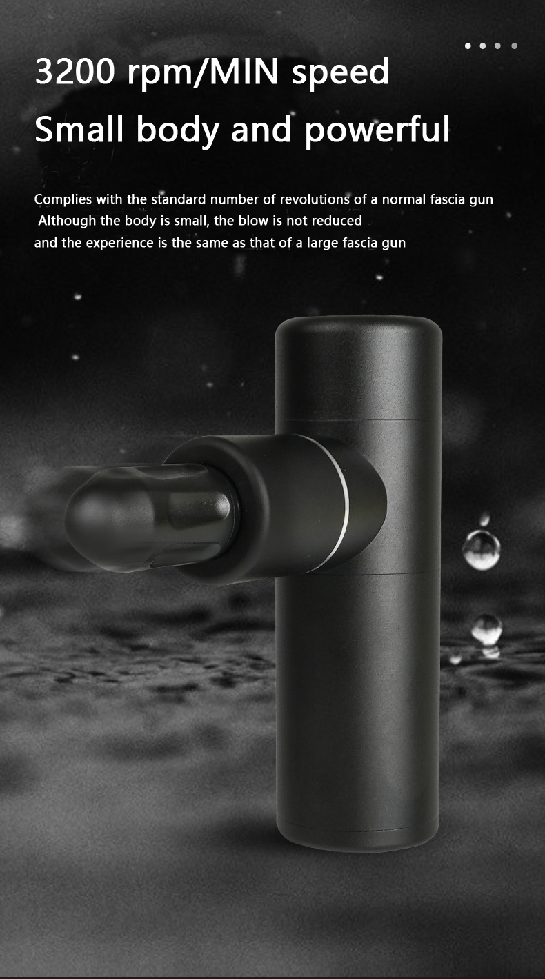 Portable Electric Fascia Massage Gun Muscle Relaxation USB Charging
