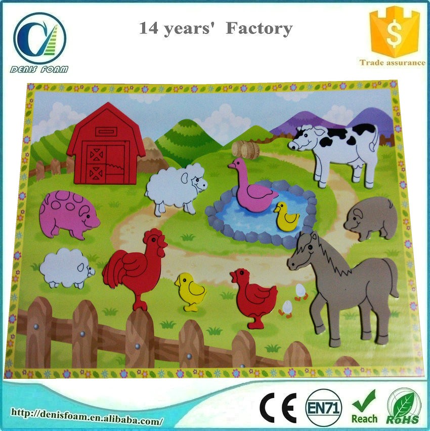 Die Cutting Adhesive Foam Stickers For Kids DIY Activity 38 Shore C Hardness