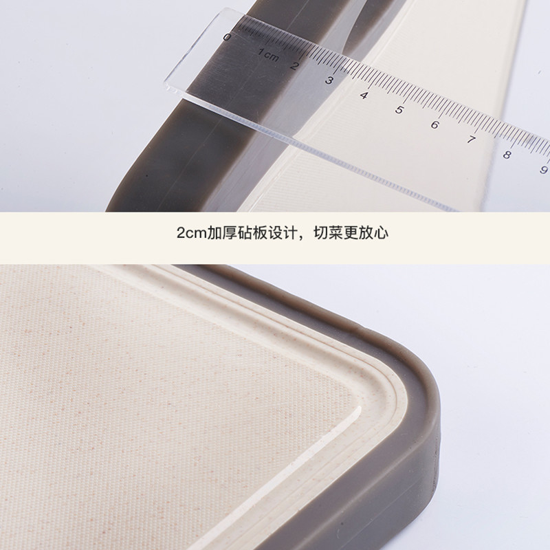 The Household Skid Proof Plastic Cutting Board With Waterproof Groove Is Easy To Clean Waterproof And Moisture-Proof