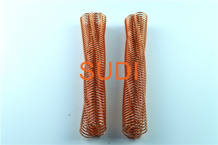 Rose Gold Pitch 4:1 1-1/2 Inch Metal Spiral Coils For Book Binding