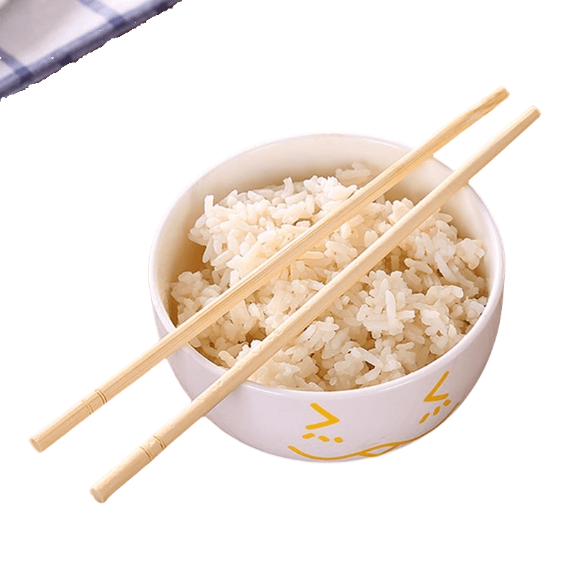Upgrade Your Dining Experience with Customized Logo Round Disposable Bamboo Chopsticks For Household/Restaurant/Hotel