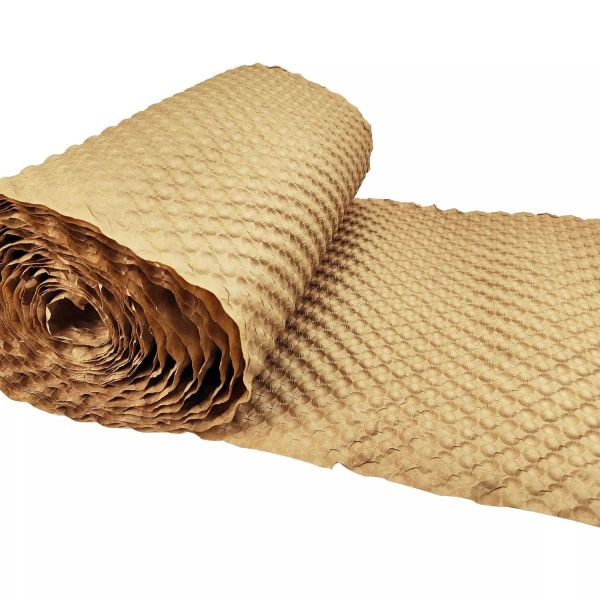 Eco Friendly Brown Kraft Bubble Roll 30cm X 30m 80GSM For Shipping