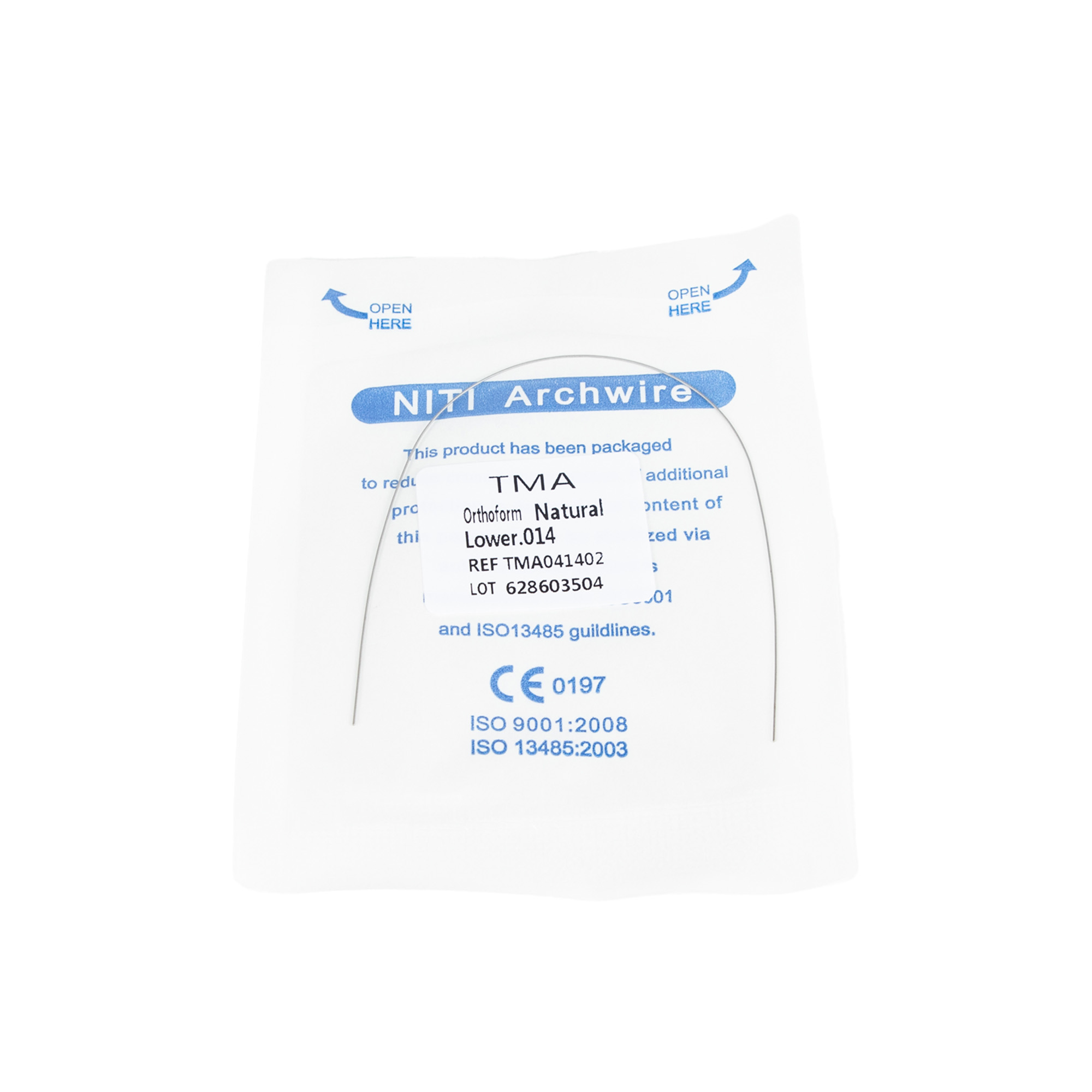 Precision ALS Orthodontic Accessory Natural TMA Round Wires 0.012/14/16/18/20 for Dentistry