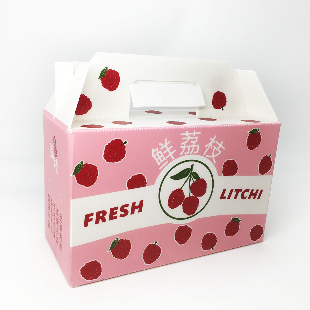 2.5mm Custom Corrugated Carton Abrasion Resistance Impact Absorb Lychee Cherry Berry Gift Box