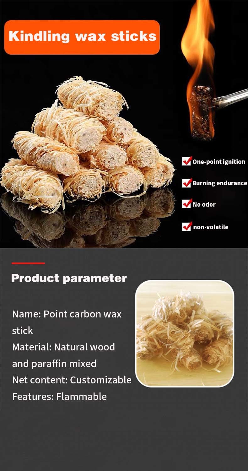 Convenient and Eco-Friendly Wood Firelighter for Outdoor Camping Hiking Travelling 11.3g