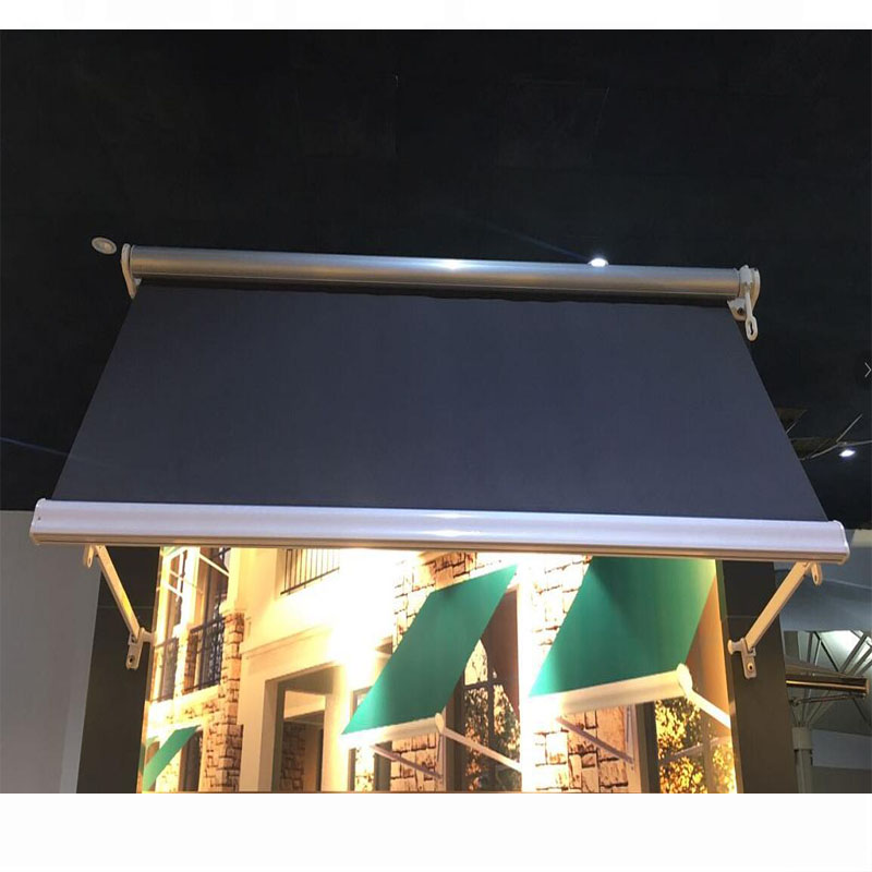Outdoor Motorized Window Sunshade Drop Arm Retractable Awnings