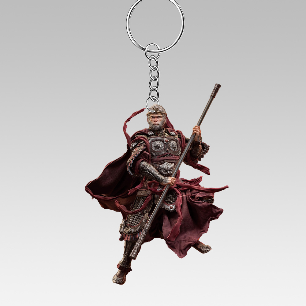 Witch Black Myth Wukong 2D Acrylic Keychain Pendant for Cross-Border Backpack Car Decor