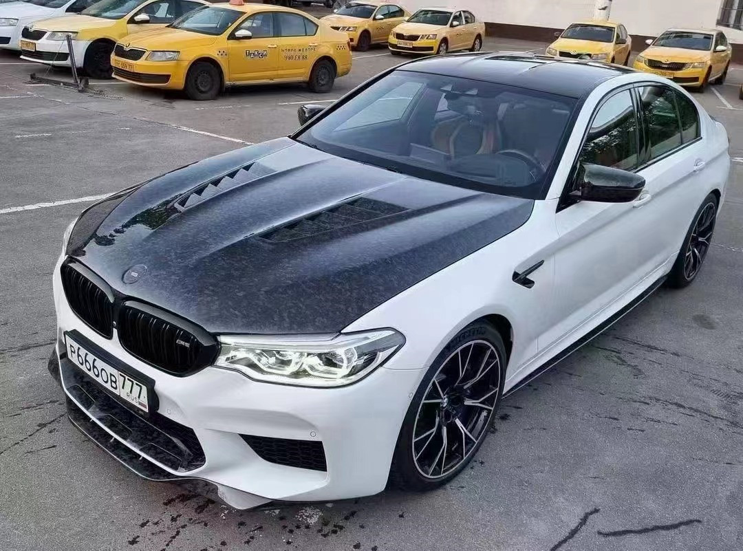 For BMW 5 Series G30 G38 F90 Carbon Fiber Machine Cover G30 G38 F90 Dry Carbon Fiber Engine Hatch Cover