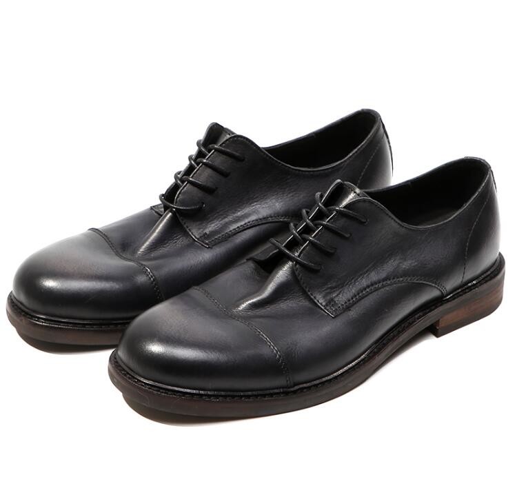Bullock Men Formal Dress Shoes Fashion Brown Mens Leather Oxford Shoes