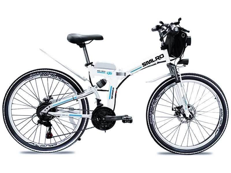 21 Speed Electric Folding Bike Lightweight ， MX300 Lithium Battery Ebike Fat 26