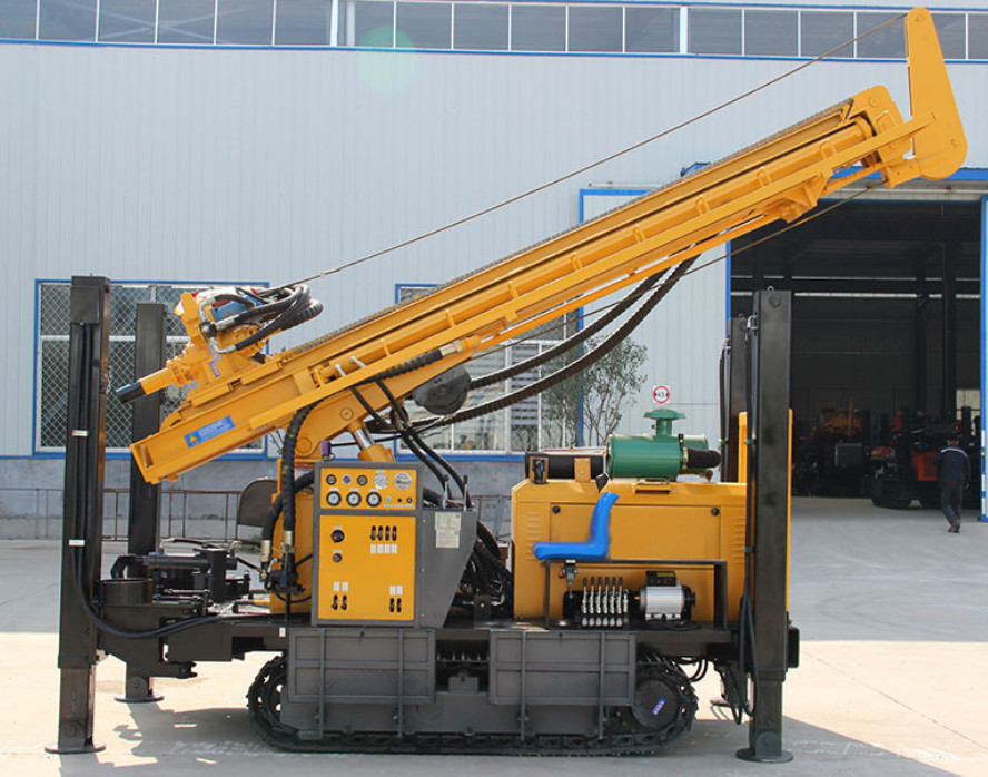 High Drilling Speed One Borehole One Day Deep Water Well Pneumatic Drilling Rig Machine