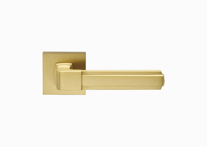Amertop Brass Door Lock Set Grey Interiror Bedroom Bathroom Dummy Door Handle OEM / ODM