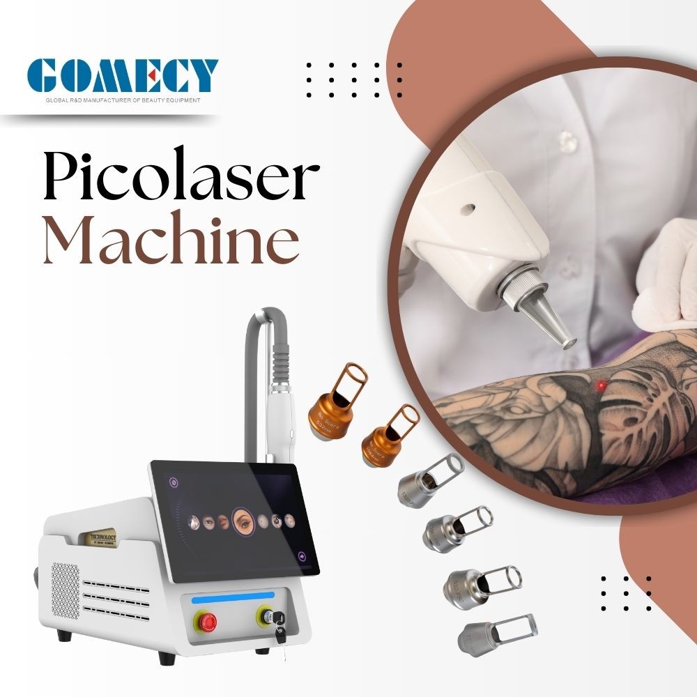 Tattoo Removal Picosecond Laser Machine Q Switched Nd Ydg 755nm 1064nm
