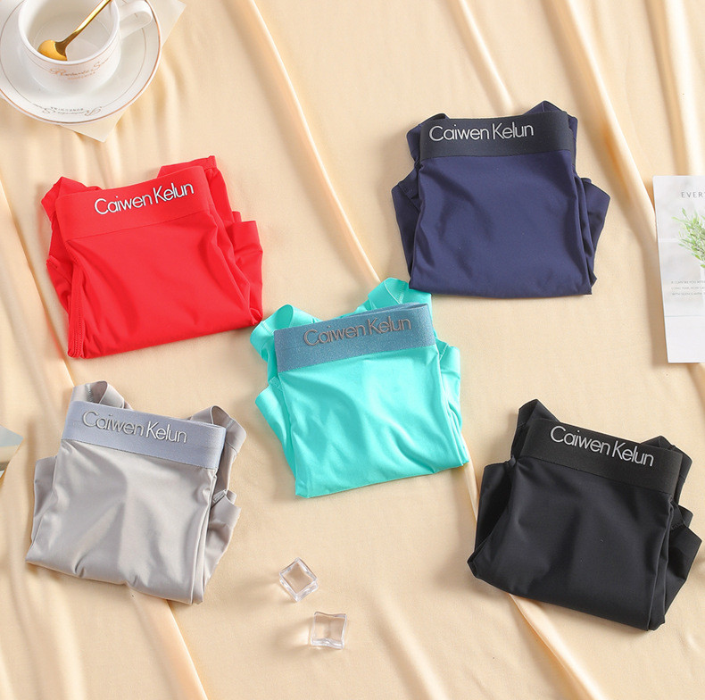 7xl 6xl 5xl Customizable Extra Large Mens Boxer Shorts Underwear Ice Silk Antibacterial Ultra Thin Summer Brief