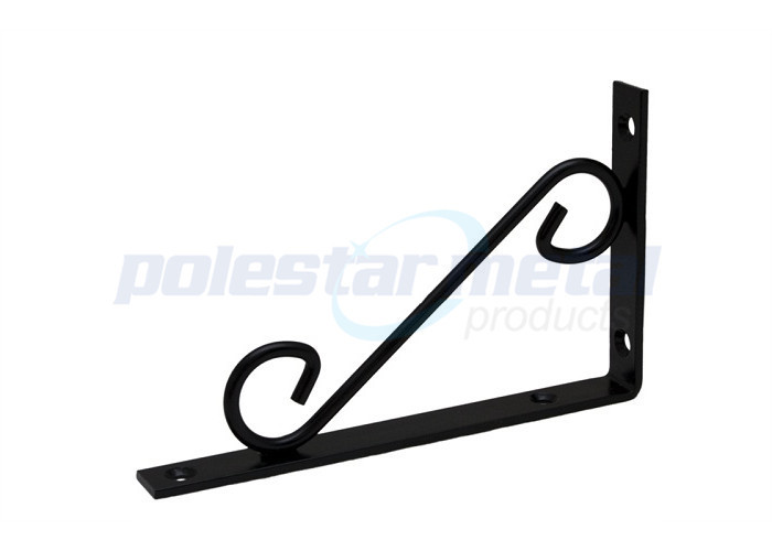 White Powder Coated Steel London Angle Shelf Brackets 200mm Height