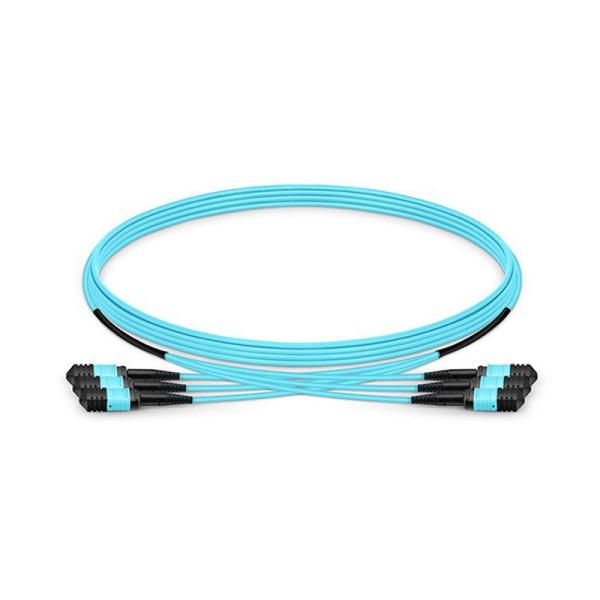 Multimode MPO MTP fiber Patch Cord fibra multimode OM3 8 Core 50um 125um