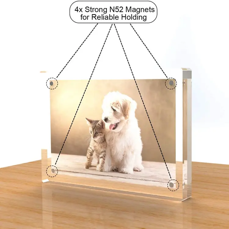 Digital Printing Clear Glass Picture Decoration Frame Double Sided For Still Life Decor