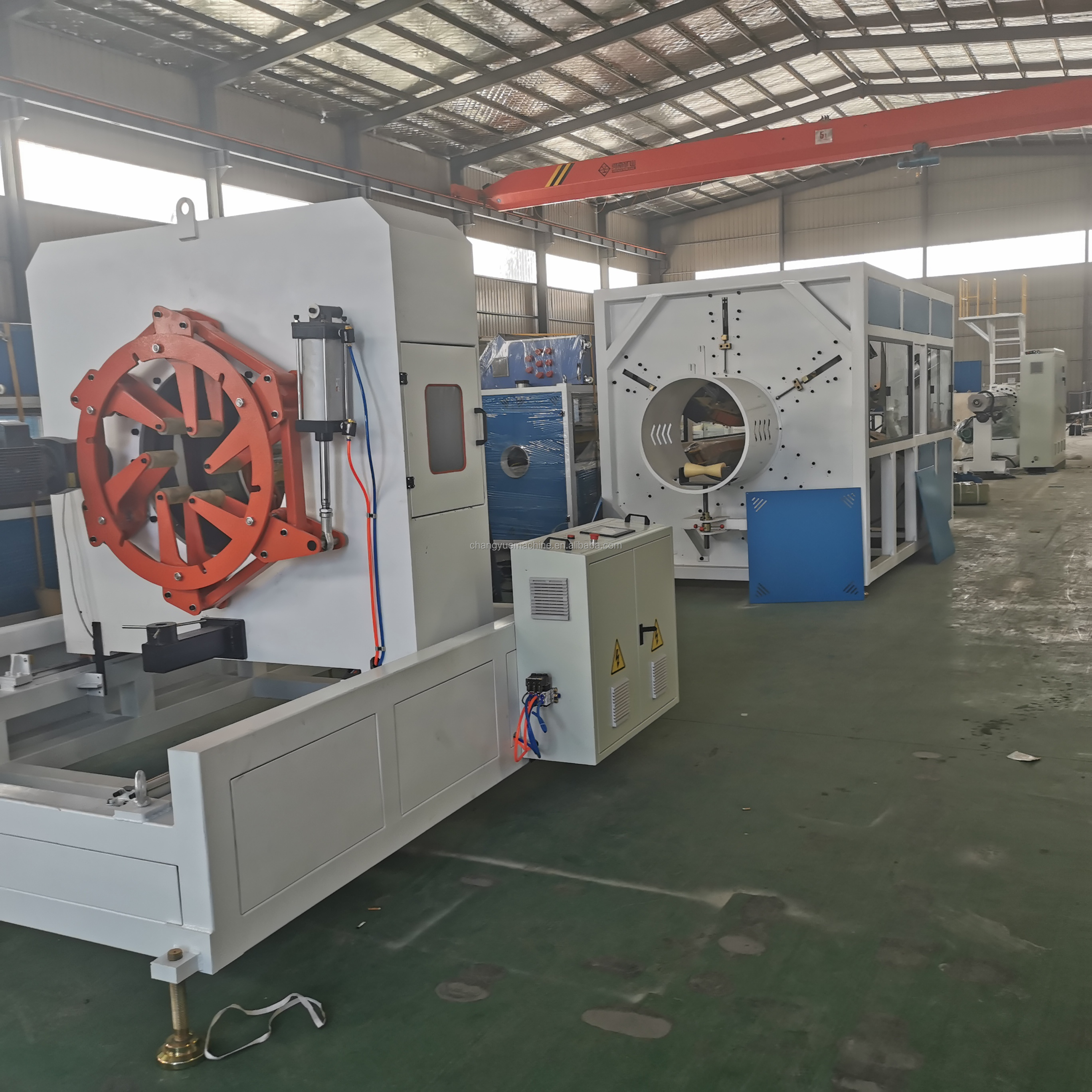 Screw L/D Ratio 55 1 HDPE Jacket Extrusion Line for PU Foaming Pre-insulated Pipe