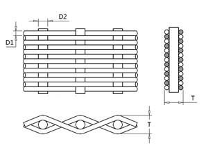 80*700OPI Plain Dutch Weave(PDW) Filter Cloth, With High Precision