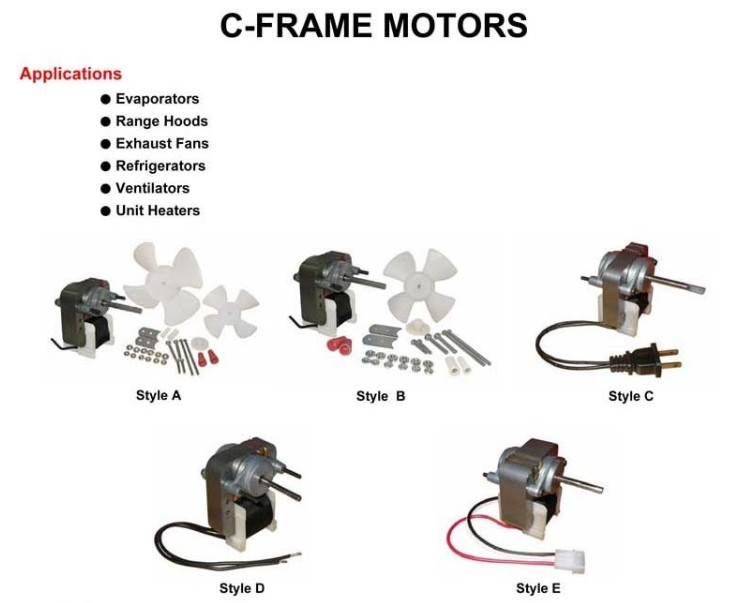 Humidifiers Heater Fans Shaded Pole Motor, Small Power Input 30W 220V Fan Motor