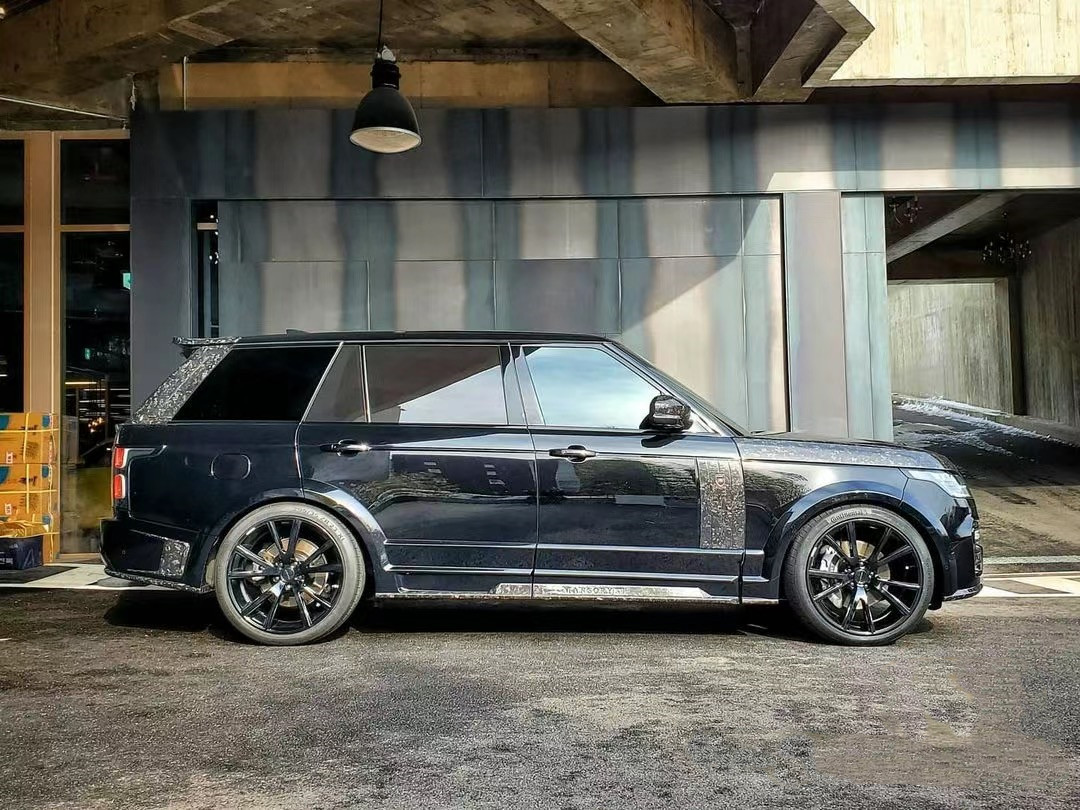 Black Range Rover Bodykits 240mm Carbon Fiber Widebody Kit 2019-