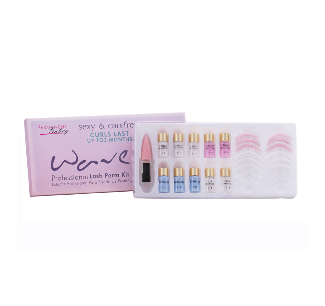 Pink Large Wave Eyelash Perm Kit Three Sizes Perm Rod Lash Lifting