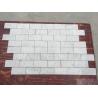 Buy cheap Subway Marble Mosaic Tile 3" X 6" Carrara White For Bathroom , 2/5" Thickness from wholesalers