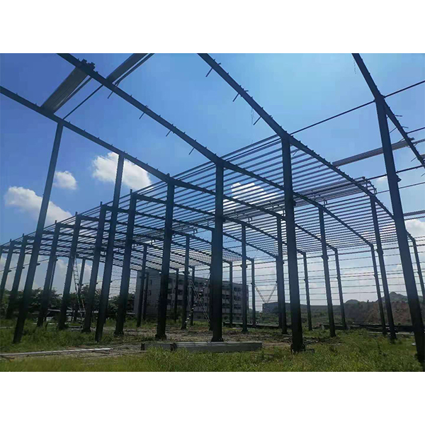 Large Steel Structure Factory Building On Construction Site Durable Steel Structure Frame
