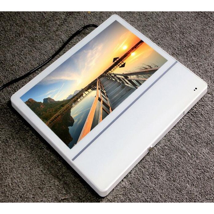 HD 23.8" 24" inch wooden frame LCD multimedia advertising signage monitor NFT LCD display photo frame with WIFI Android OS