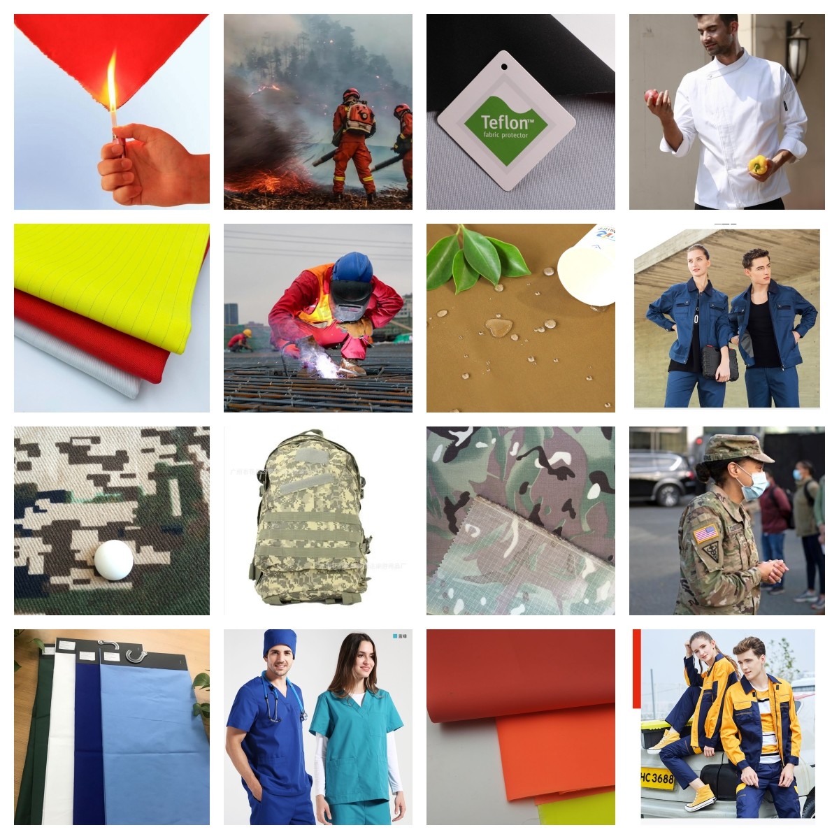 Twill 3/1 TC Workwear Fabric Width 150cm For Construction Workwear