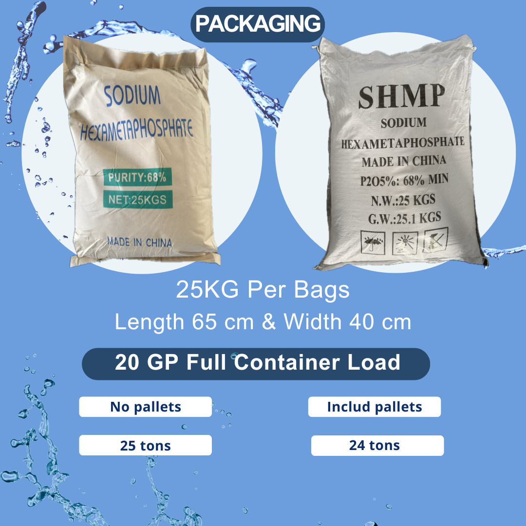 White Powder 68% Sodium Hexametaphosphate for Industrial Manufacturing